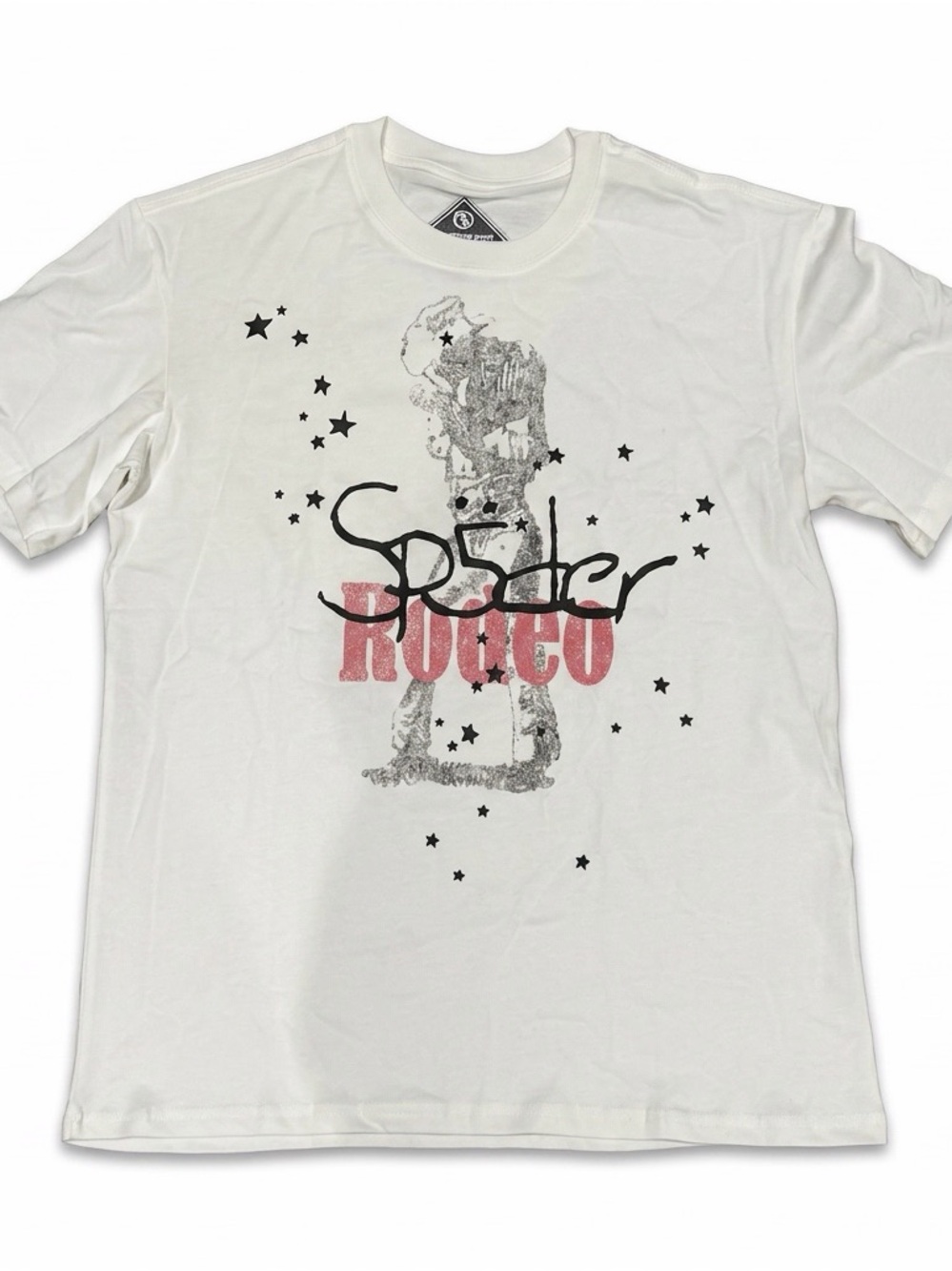 Sp5der White Tee Days Before Rodeo - Like New - Size Large